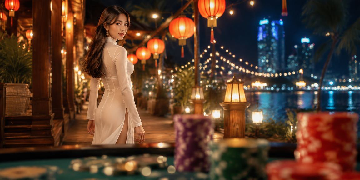 Người dùng tại Phú Quốc xem kèo thể thao trực tuyến với trang phục áo dài truyền thống
